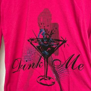 Two Percent Drink Me Long Funky Sleeve Shirt Size Small
